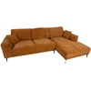 Home4You Kampinė sofa OLIVIA DK, ruda