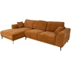 Home4You Kampinė sofa OLIVIA KK, ruda