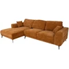 Home4You Kampinė sofa OLIVIA KK, ruda