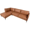 Home4You Kampinė sofa SOFIA KK, ruda