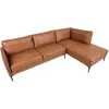 Home4You Kampinė sofa SOFIA DK, ruda