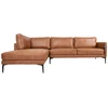 Home4You Kampinė sofa SOFIA LC, ruda