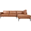 Home4You Kampinė sofa SOFIA DK, ruda