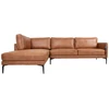 Home4You Kampinė sofa SOFIA KK, ruda