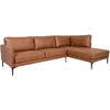 Home4You Kampinė sofa SOFIA DK, ruda