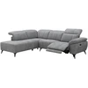 Home4You Kampinė sofa „HAMID LC“, su elektrine atlošimo funkcija, pilkos spalvos