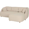 Home4You Kampinė sofa VALERY PN Kreminė, Išskleidžiama