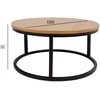 Home4You Kavos staliukas BRITE D60xH32cm, šviesaus medžio