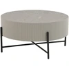 Fotelis Home4You Kavos staliukas ASHER D80xH40cm Pilkas
