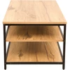 Home4You Kavos staliukas DIMITRA 100x50xH40cm Rustic/Juoda