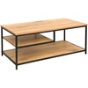 Home4You Kavos staliukas DIMITRA 100x50xH40cm Rustic/Juoda