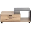 Home4You Kavos staliukas HANNES 90x50xH40cm Rustic/Juodas melaminas