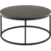 Home4You Coffee table SPIRO D80xH40cm, juodas