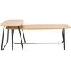 Home4You Kavos staliukai DUO 2vnt. 120x48xH40cm 75x40xH48cm