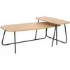 Home4You Kavos staliukai DUO 2vnt. 120x48xH40cm 75x40xH48cm