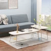 Home4You Kavos staliukai DUO 2vnt. 120x48xH40cm 75x40xH48cm