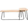 Home4You Kavos staliukai DUO 2vnt. 120x48xH40cm 75x40xH48cm