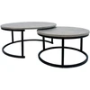 Home4You Kavos staliukų rinkinys BRITU 2pcs, pilkos spalvos