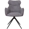 Home4You Chair CHANA swivel, pilkas