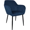 Home4You Mėlyna Chair EVELIN dark mėlynas velvet