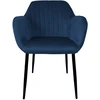 Home4You Mėlyna Chair EVELIN dark mėlynas velvet