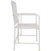 Home4You Kėdė JASMINE senovinis baltas metalas