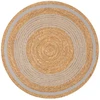 Home4You Carpet SELITA kilimas D100cm, natūralus/pilkas