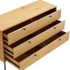Home4You Sideboard LINE 120x40xH75cm, melamine with oak decor
