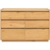 Home4You Side board SACHA 120x40xH80cm, melamine with oak decor