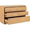 Home4You Side board SACHA 120x40xH80cm, melamine with oak decor