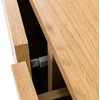 Home4You Side board SACHA 160x40xH74cm, melamine with oak decor