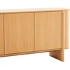 TV staliukas Home4You Bufetas „MORBEN“ 202,5 x 42 x H75 cm, melaminas su ąžuolo dekoru
