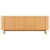 TV staliukas Home4You Indauja MORBEN 202,5x42x75 cm, melaminas su ąžuolo dekoru