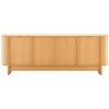 TV staliukas Home4You Bufetas „MORBEN“ 202,5 x 42 x H75 cm, melaminas su ąžuolo dekoru