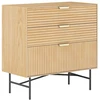 Fotelis Home4You Komoda BASSEL 80x40xH80cm, 3D melaminas
