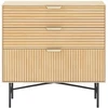 Fotelis Home4You Komoda BASSEL 80x40xH80cm, 3D melaminas