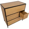 Home4You Komoda HEDVIG 70x40xH74,5cm, uosio/juoda