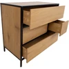 Home4You Komoda HEDVIG 70x40xH74,5cm, uosio/juoda