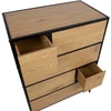 Home4You Komoda HEDVIG 70x40xH95cm, uosio/juoda