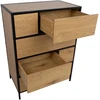 Home4You Komoda HEDVIG 70x40xH95cm, uosio/juoda