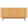 TV staliukas Home4You Indauja MORBEN 160x42xA75cm, melaminas su ąžuolo dekoru