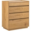 Home4You Side board SACHA 75x40xH89cm, melamine with oak decor