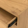 Home4You Side board SACHA 75x40xH89cm, melamine with oak decor