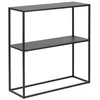 Fotelis Home4You Konsolinis staliukas NEWTON 79,5x26xH80,5cm, juodas