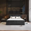 Home4You „Continental“ lova „EVENING ZONE“, 180 x 200 cm, tamsiai pilka