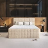 Home4You „Continental“ lova „EVENING ZONE“, 160×200 cm, smėlio spalvos