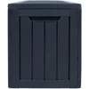 Home4You Sandėliavimo dėžė BOMM 117,5×47,5xH59cm/300L, juodas plastikas