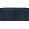 Home4You Sandėliavimo dėžė BOMM 117,5×47,5xH59cm/300L, juodas plastikas