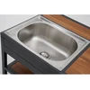 Home4You Lauko virtuvės modulis BODEN Su kriaukle Tamsiai pilkas/Rudas