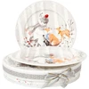 Home4You Lėkštės MIA SNOW D19cm 2vnt dovanų dėžutėje
